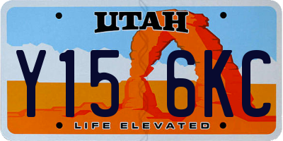 UT license plate Y156KC