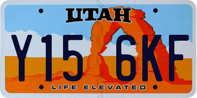 UT license plate Y156KF