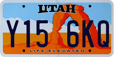 UT license plate Y156KQ