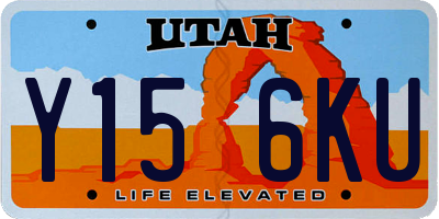 UT license plate Y156KU
