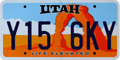 UT license plate Y156KY