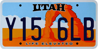 UT license plate Y156LB