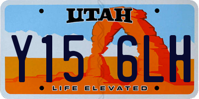 UT license plate Y156LH