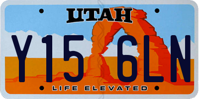 UT license plate Y156LN
