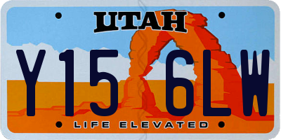 UT license plate Y156LW