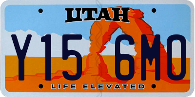 UT license plate Y156MO