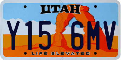 UT license plate Y156MV