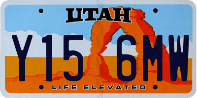 UT license plate Y156MW