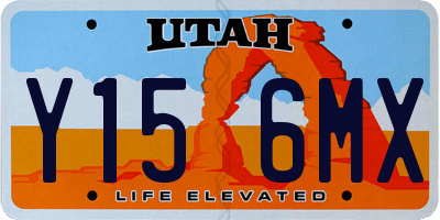UT license plate Y156MX