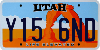 UT license plate Y156ND
