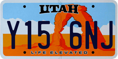 UT license plate Y156NJ