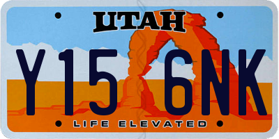 UT license plate Y156NK