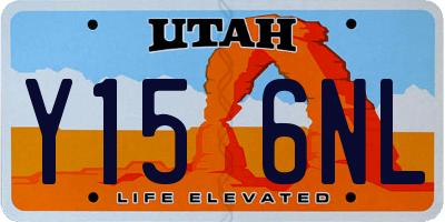 UT license plate Y156NL
