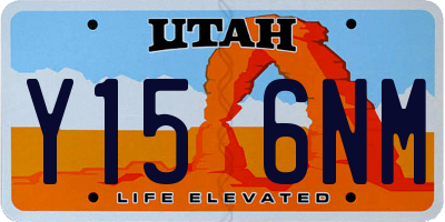 UT license plate Y156NM