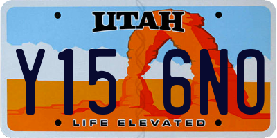 UT license plate Y156NO
