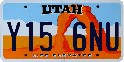 UT license plate Y156NU