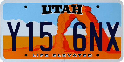 UT license plate Y156NX