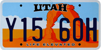 UT license plate Y156OH