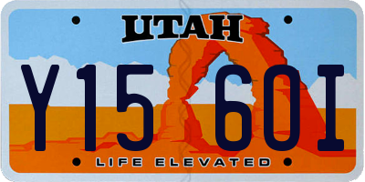 UT license plate Y156OI