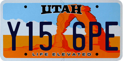 UT license plate Y156PE