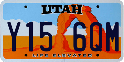 UT license plate Y156QM