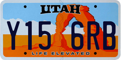 UT license plate Y156RB