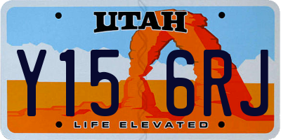 UT license plate Y156RJ