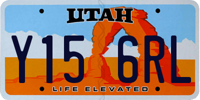UT license plate Y156RL