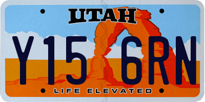 UT license plate Y156RN