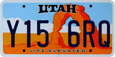 UT license plate Y156RQ