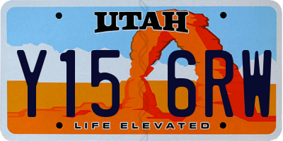 UT license plate Y156RW