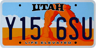 UT license plate Y156SU