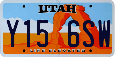 UT license plate Y156SW