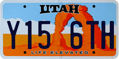 UT license plate Y156TH