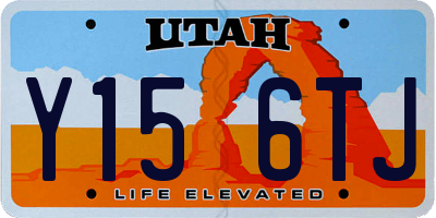 UT license plate Y156TJ