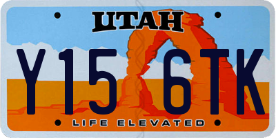 UT license plate Y156TK