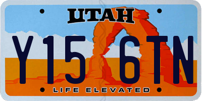 UT license plate Y156TN