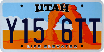 UT license plate Y156TT