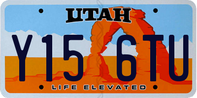 UT license plate Y156TU