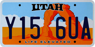 UT license plate Y156UA