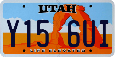 UT license plate Y156UI