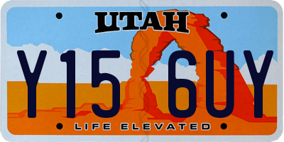 UT license plate Y156UY