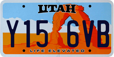 UT license plate Y156VB