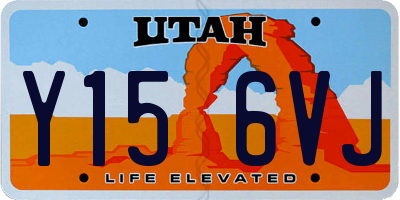 UT license plate Y156VJ