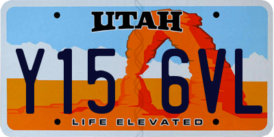 UT license plate Y156VL