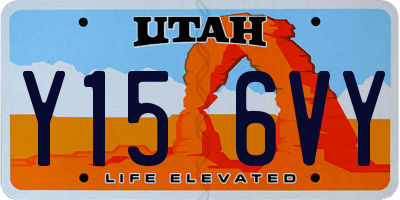 UT license plate Y156VY