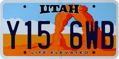 UT license plate Y156WB