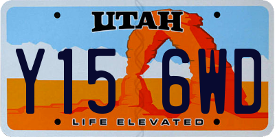 UT license plate Y156WD