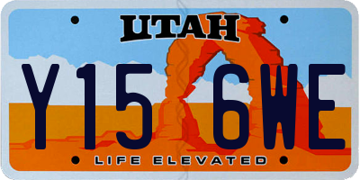 UT license plate Y156WE