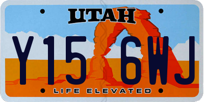 UT license plate Y156WJ